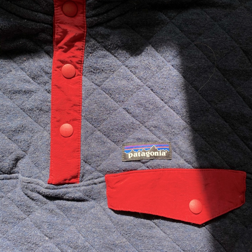 patagonia quilted cotton t-snap sweater - Picture 1 of 3